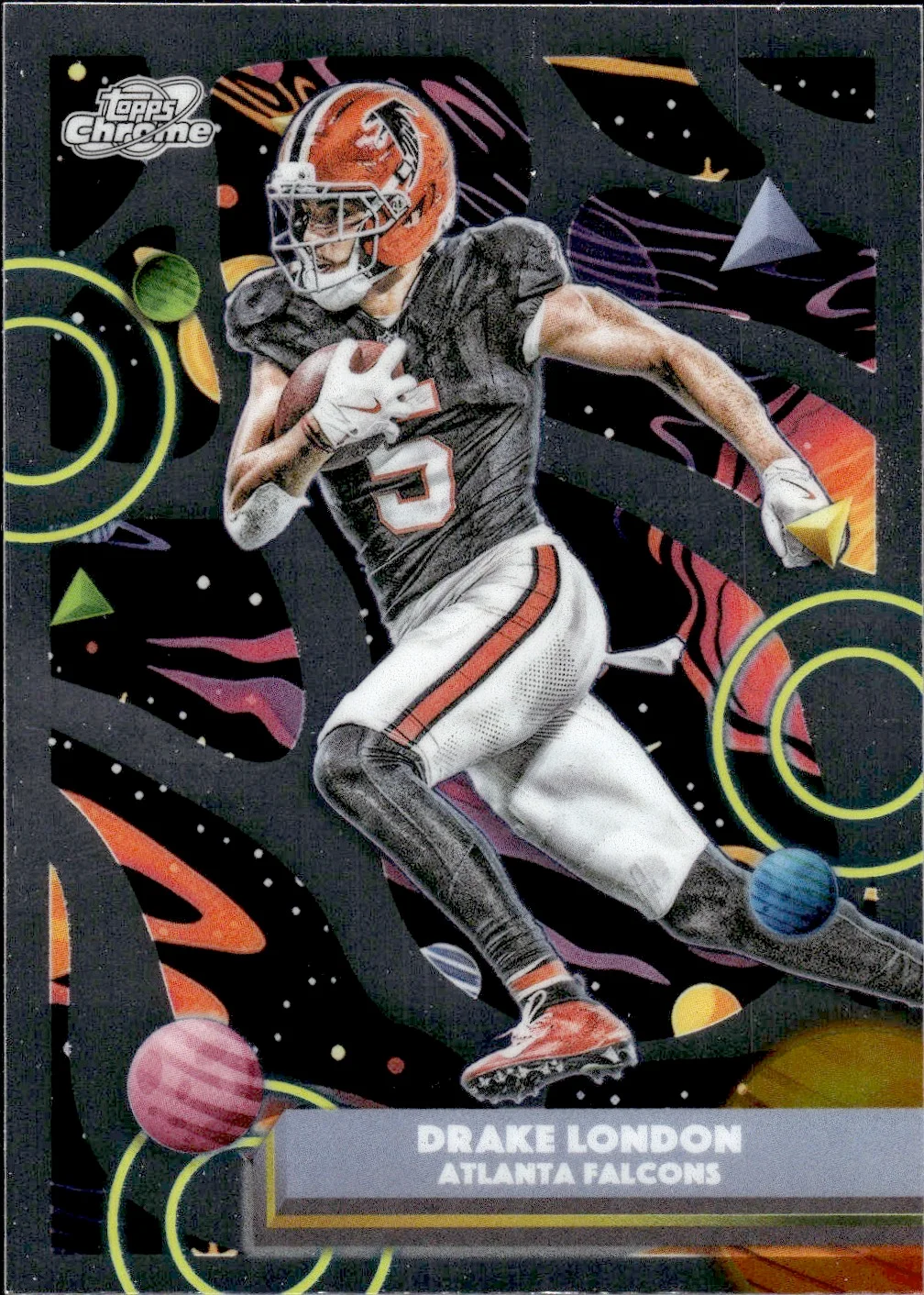 Drake London #5 2025 Topps Cosmic Chrome Football football card - Front