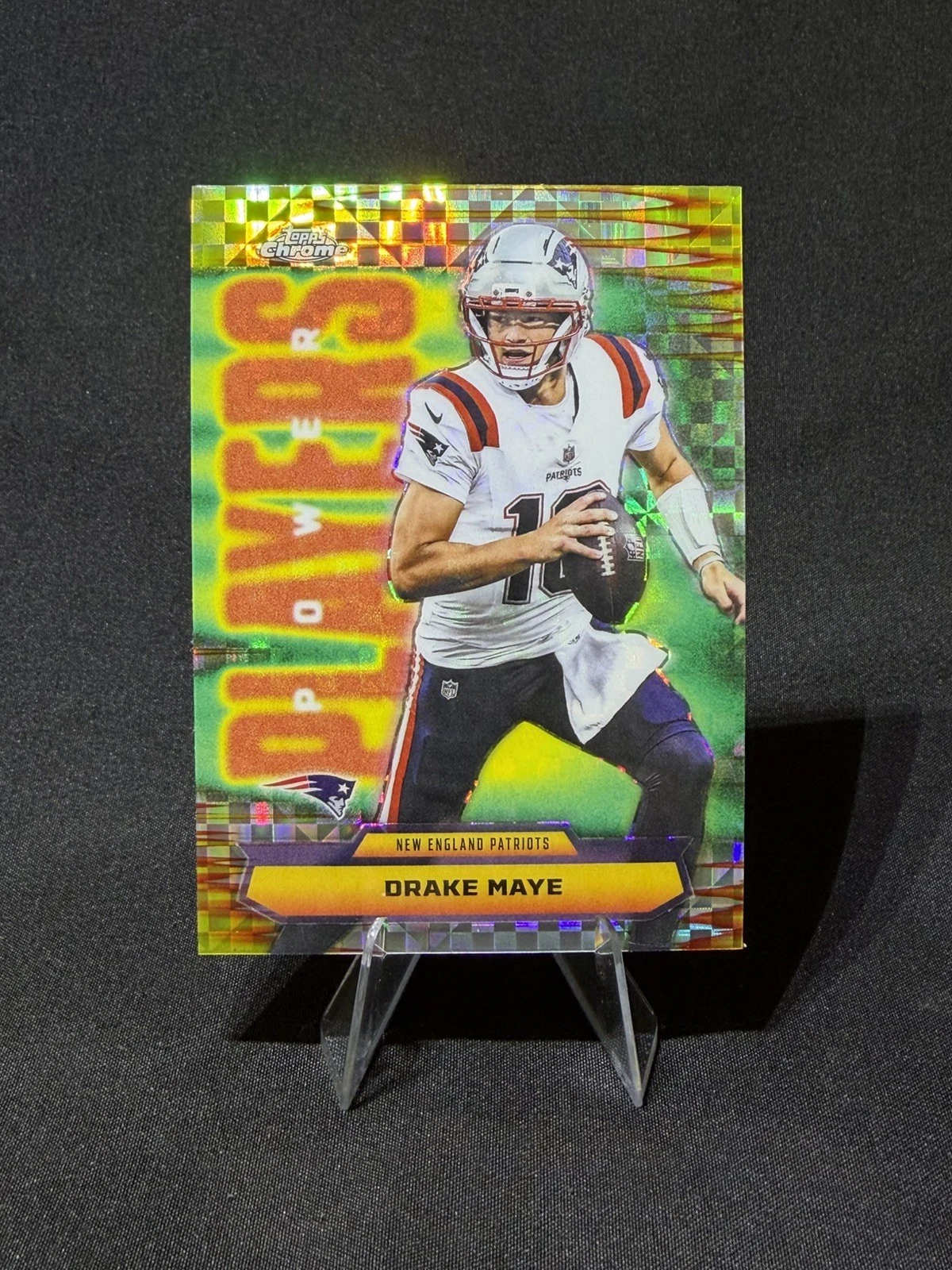 Drake Maye 2025 Topps Chrome Football card