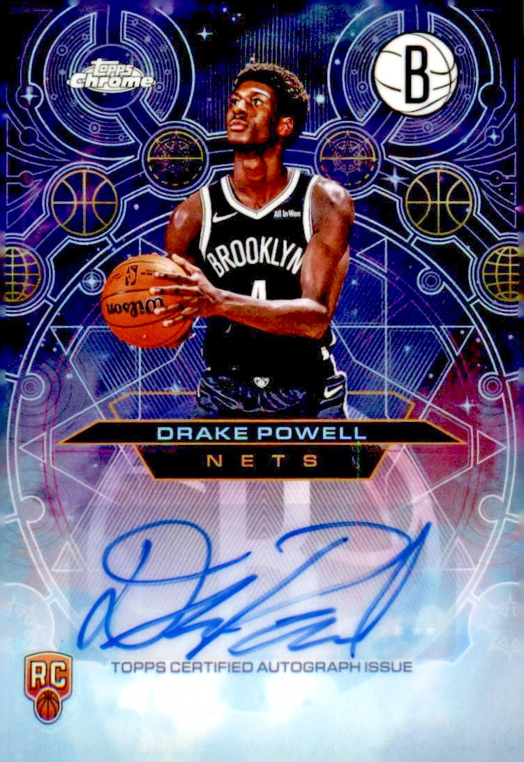 Drake Powell 2025 Topps Chrome Basketball card