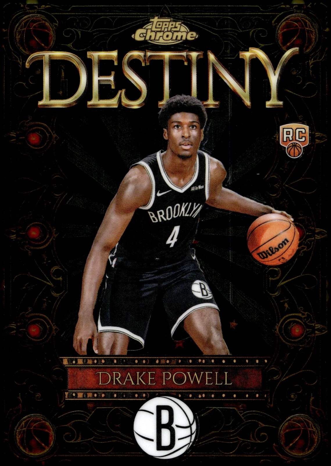 Drake Powell 2025 Topps Chrome Basketball card