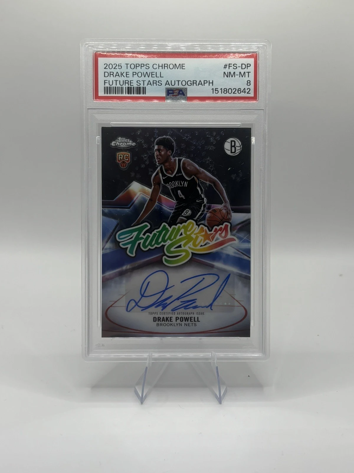 Drake Powell 2025-26 Topps Chrome card