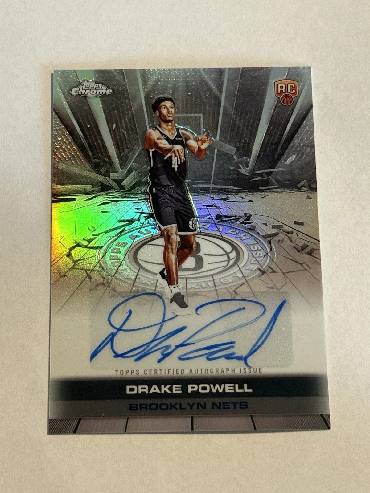 Drake Powell 2025-26 Topps Chrome card