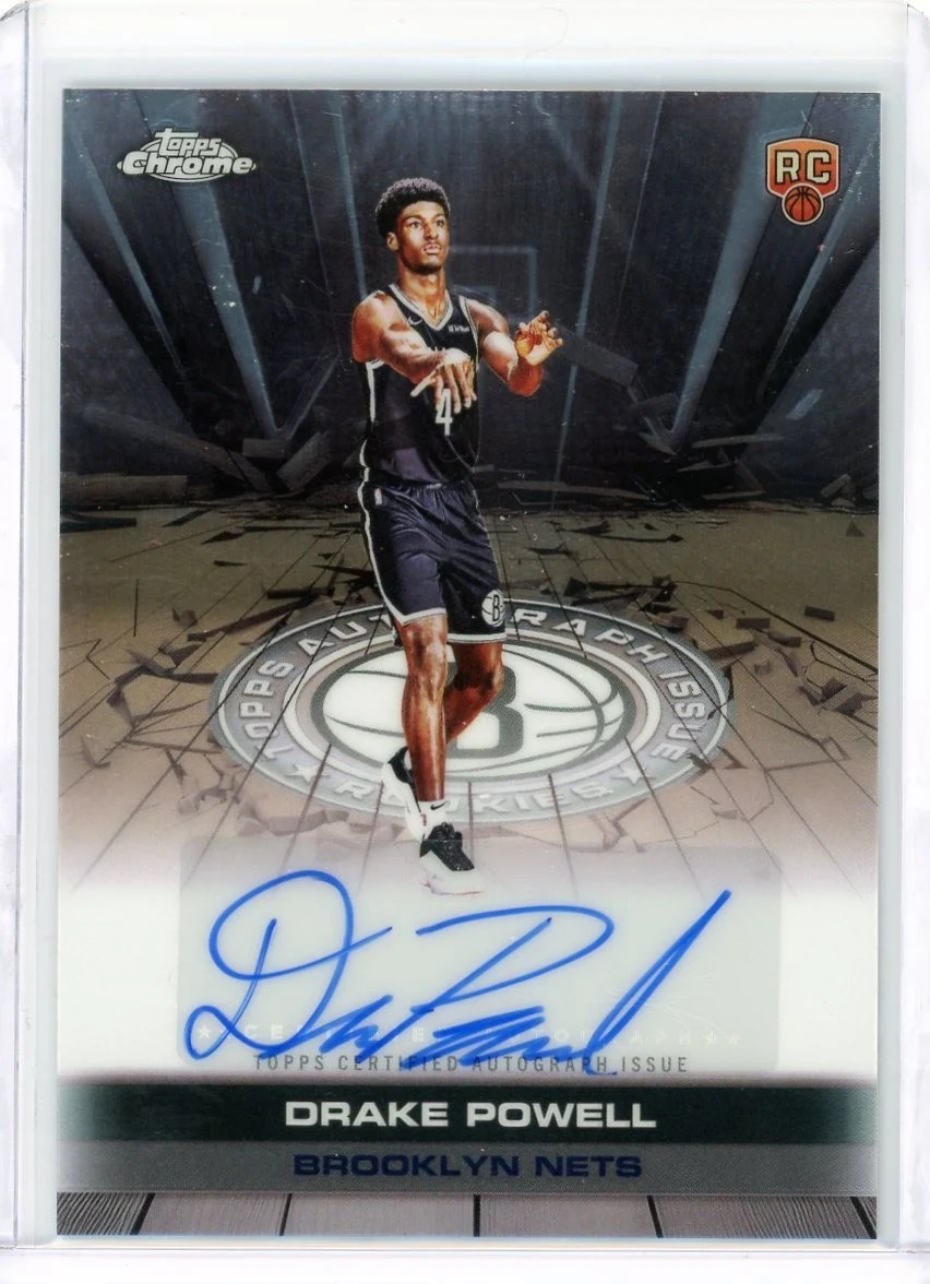 Drake Powell 2025-26 Topps Chrome card