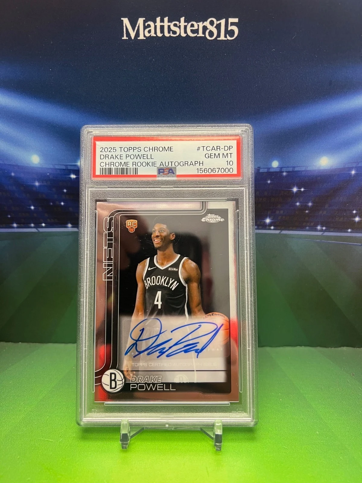 Drake Powell 2025 Topps Chrome Basketball card
