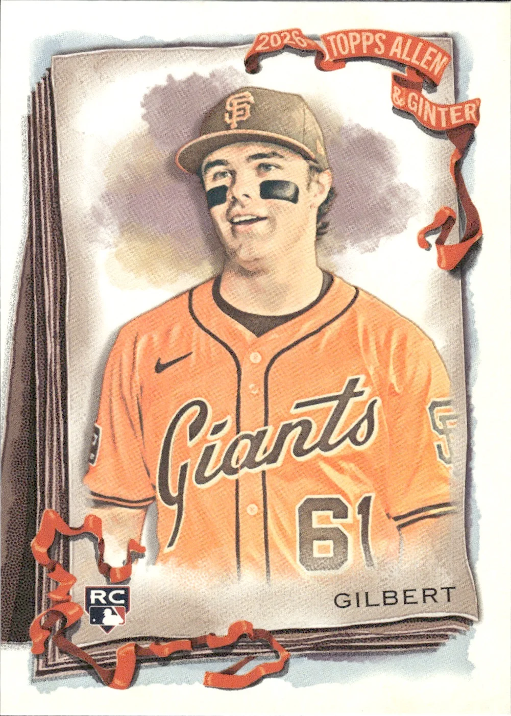 Drew Gilbert #144 Rookie Card 2026 Topps Allen & Ginter trading rookie card - Front
