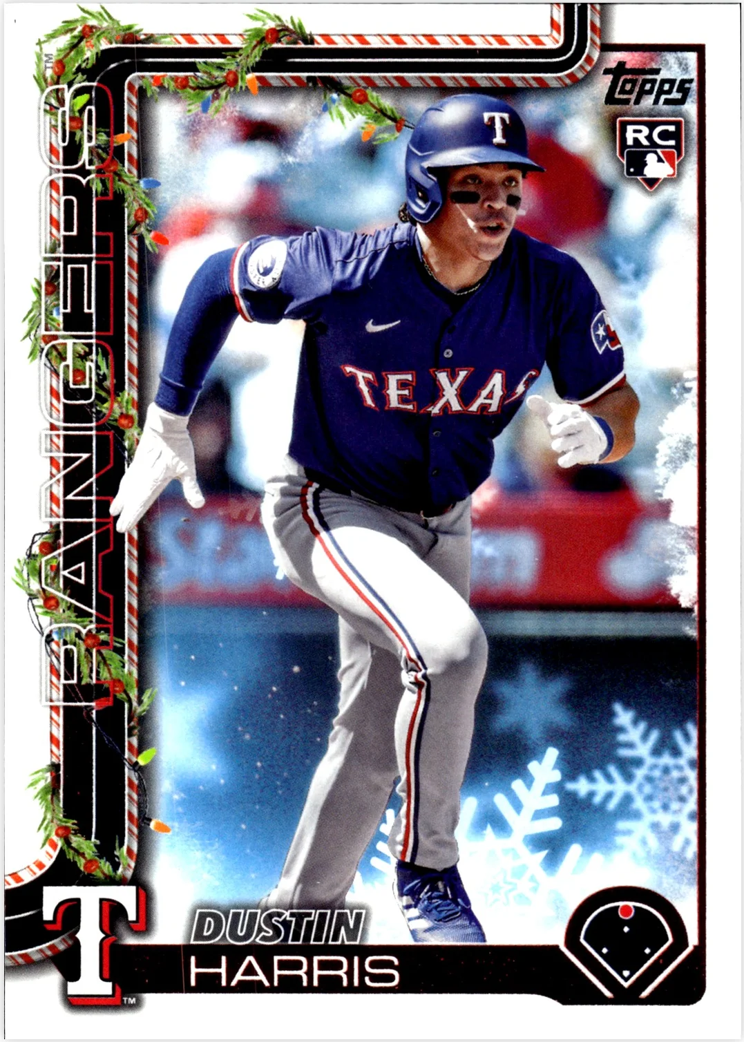 Dustin Harris 2025 Topps Holiday #H166 baseball rookie card - Front
