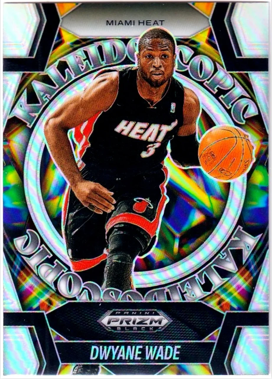 Dwyane Wade 2024-25 Panini Prizm Black #23 Kaleidoscopic basketball card - Front