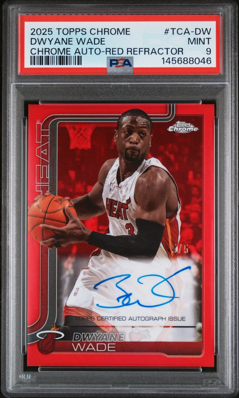 Dwyane Wade 2025 Topps Chrome Basketball card