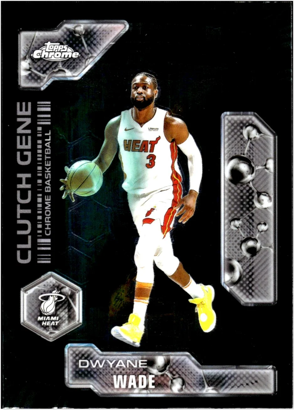 Dwyane Wade 2025-26 Topps Chrome #CG-21 Clutch Gene basketball card - Front