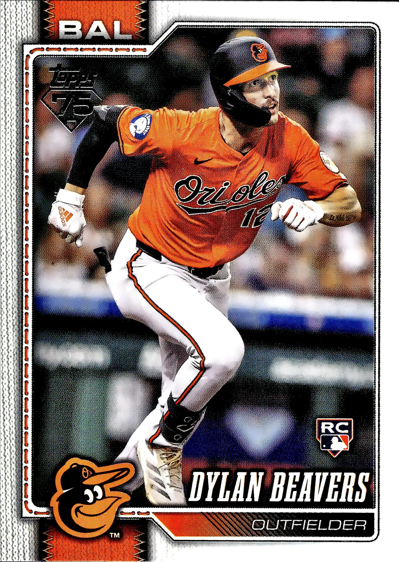 Dylan Beavers Rookie Card 2026 Topps #339 baseball rookie card - Front