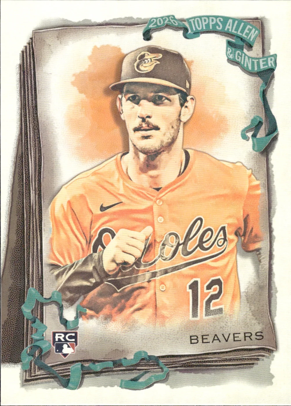 Dylan Beavers #62 Rookie Card 2026 Topps Allen & Ginter trading rookie card - Front