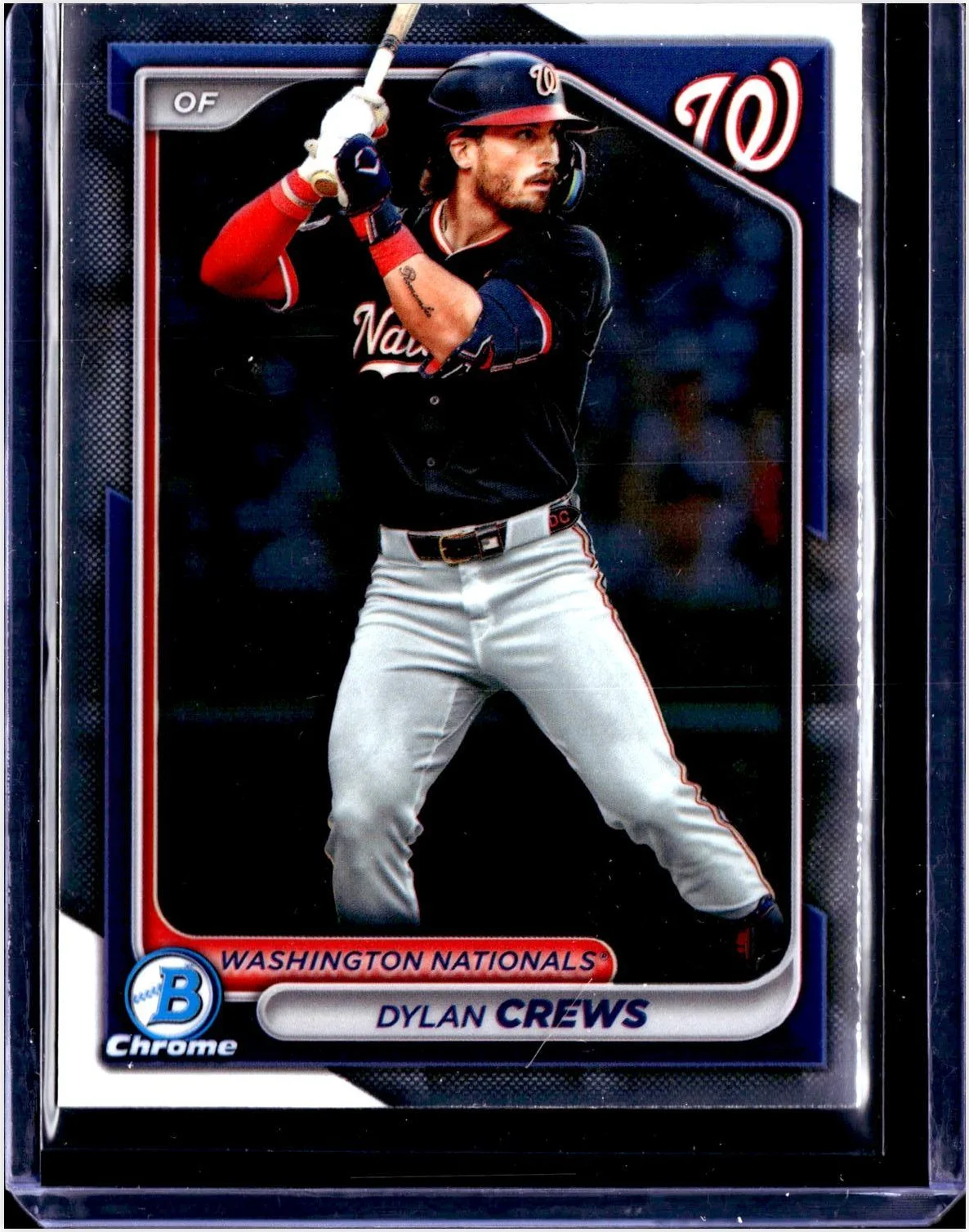 Dylan Crews 2024 Bowman Draft #BDC-125 Chrome Refractor baseball card - Front