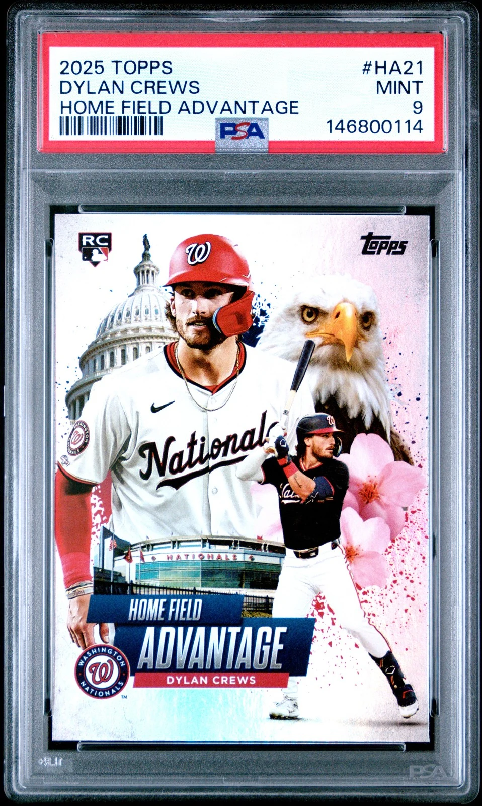 Dylan Crews #HA-21 2025 Topps Chrome Baseball Home Field Advantage front