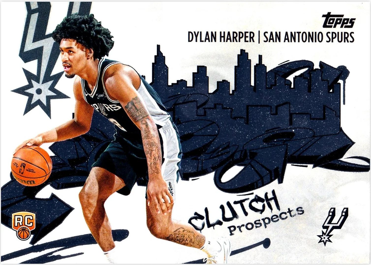 Dylan Harper 2025-26 Topps #CC-2 Clutch City Prospects basketball card - Front