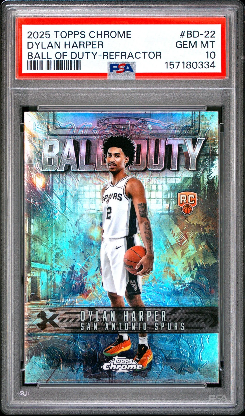 Dylan Harper 2025 Topps Chrome Basketball card