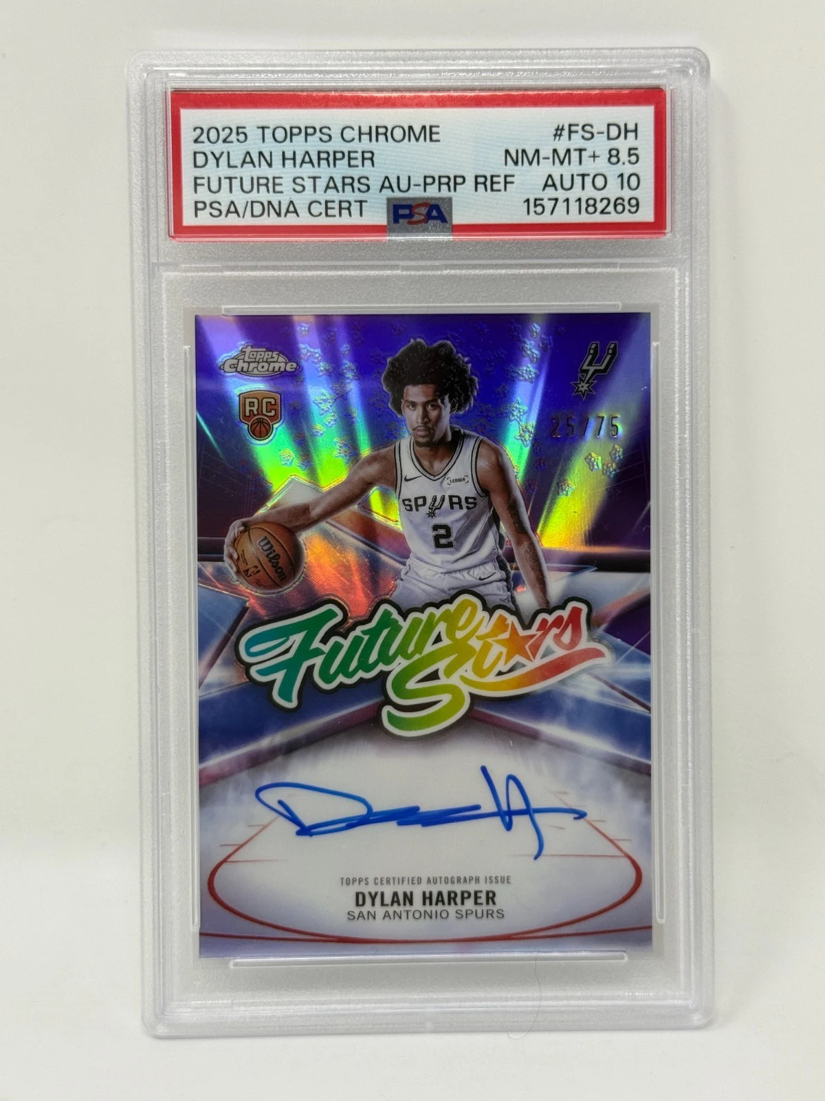Dylan Harper 2025 Topps Chrome Basketball card