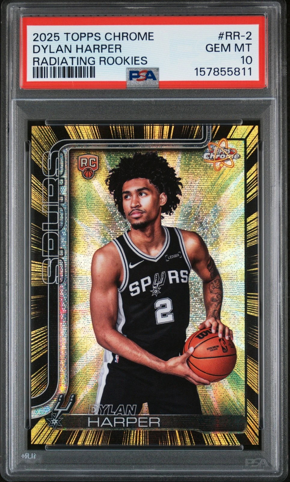 Dylan Harper 2025 Topps Chrome Basketball card