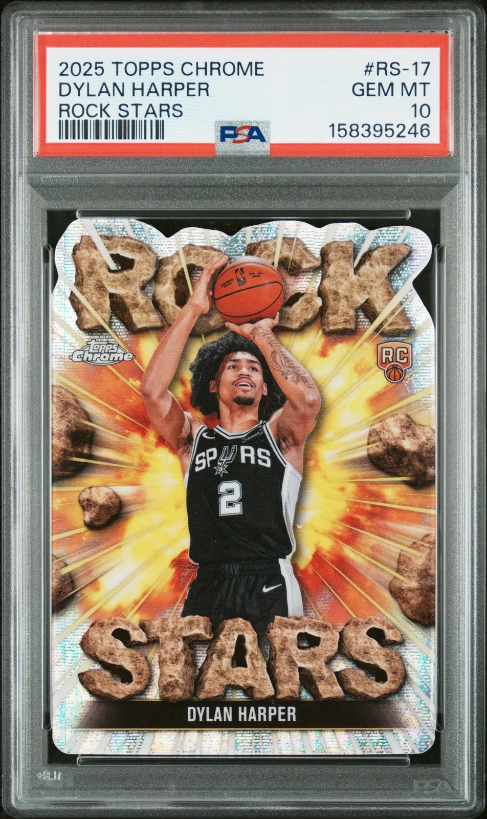 Dylan Harper 2025 Topps Chrome Basketball card