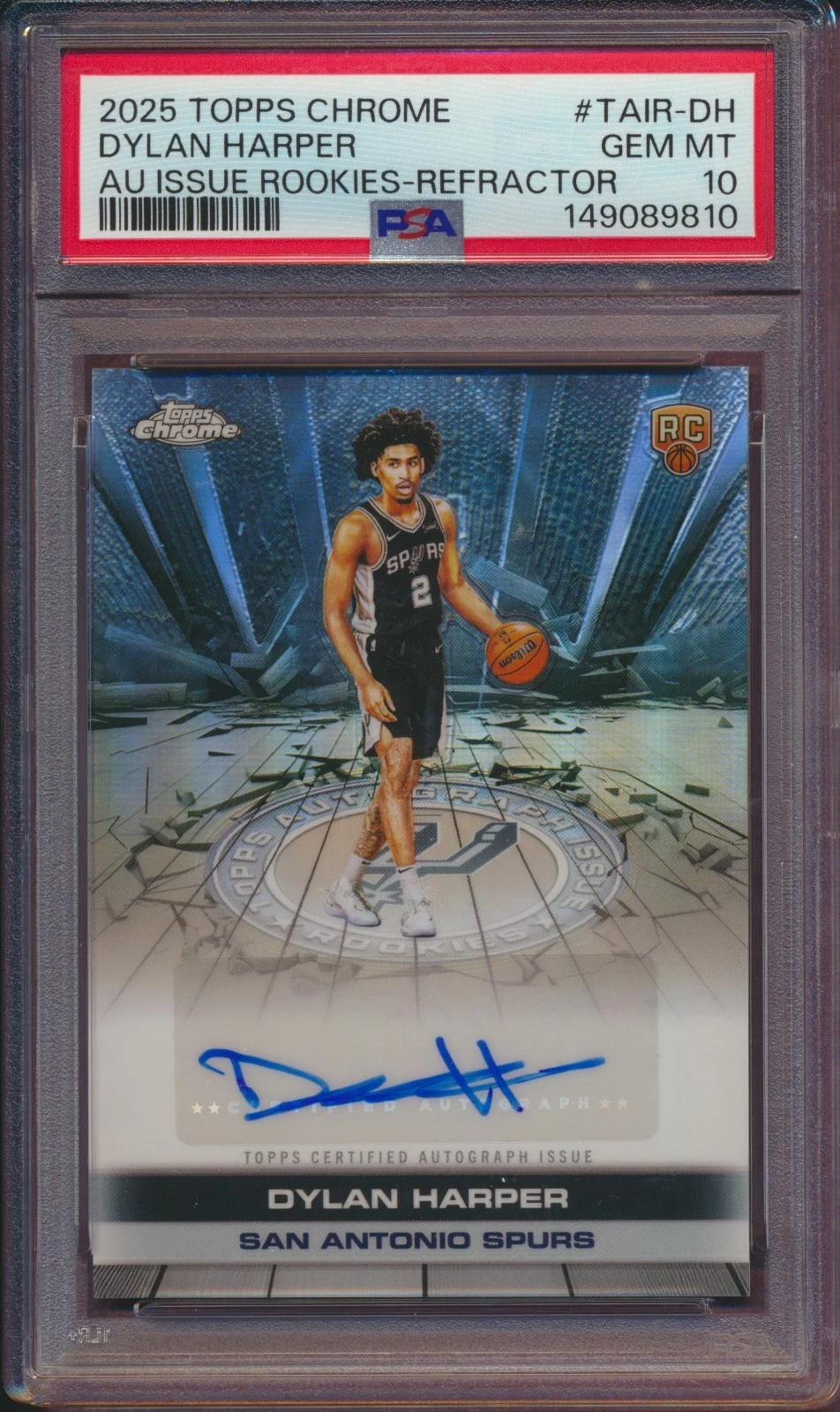 Dylan Harper 2025 Topps Chrome Basketball card