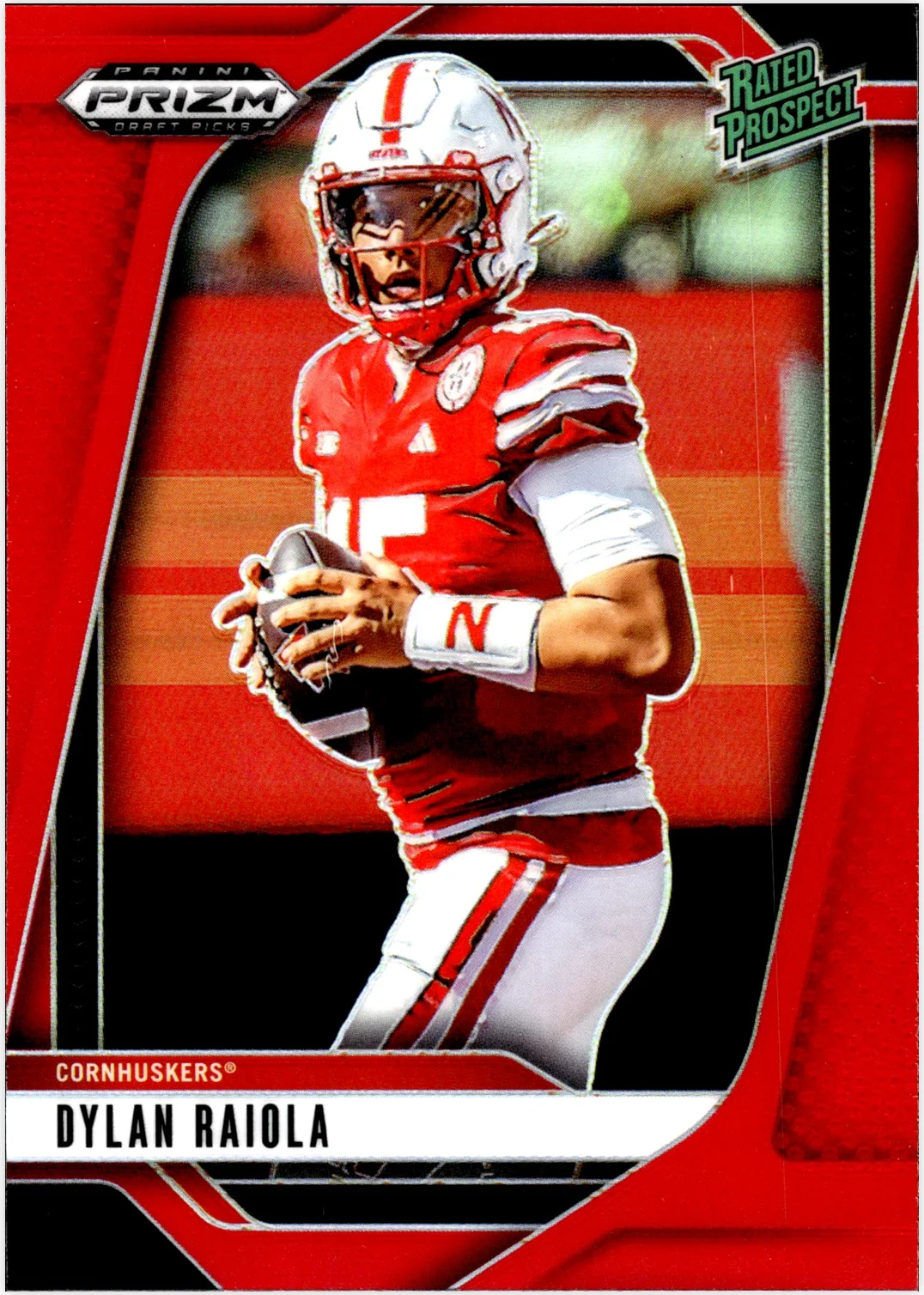 Dylan Raiola 2025 Panini Prizm Draft Picks #158 Prizms Red football card - Front