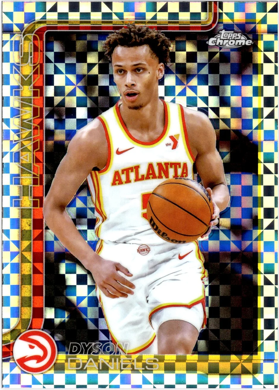 Dyson Daniels 2025-26 Topps Chrome #68 X-Fractor basketball card - Front