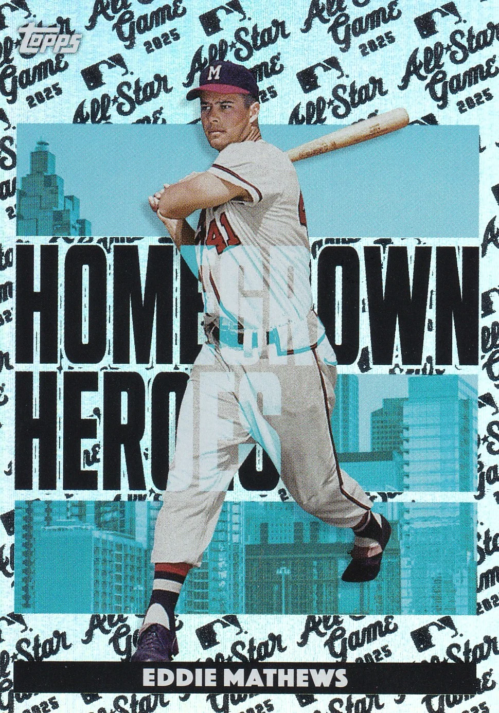 Eddie Matthews 2025 Topps All Star Game #HH-24 Homegrown Heroes baseball card - Front