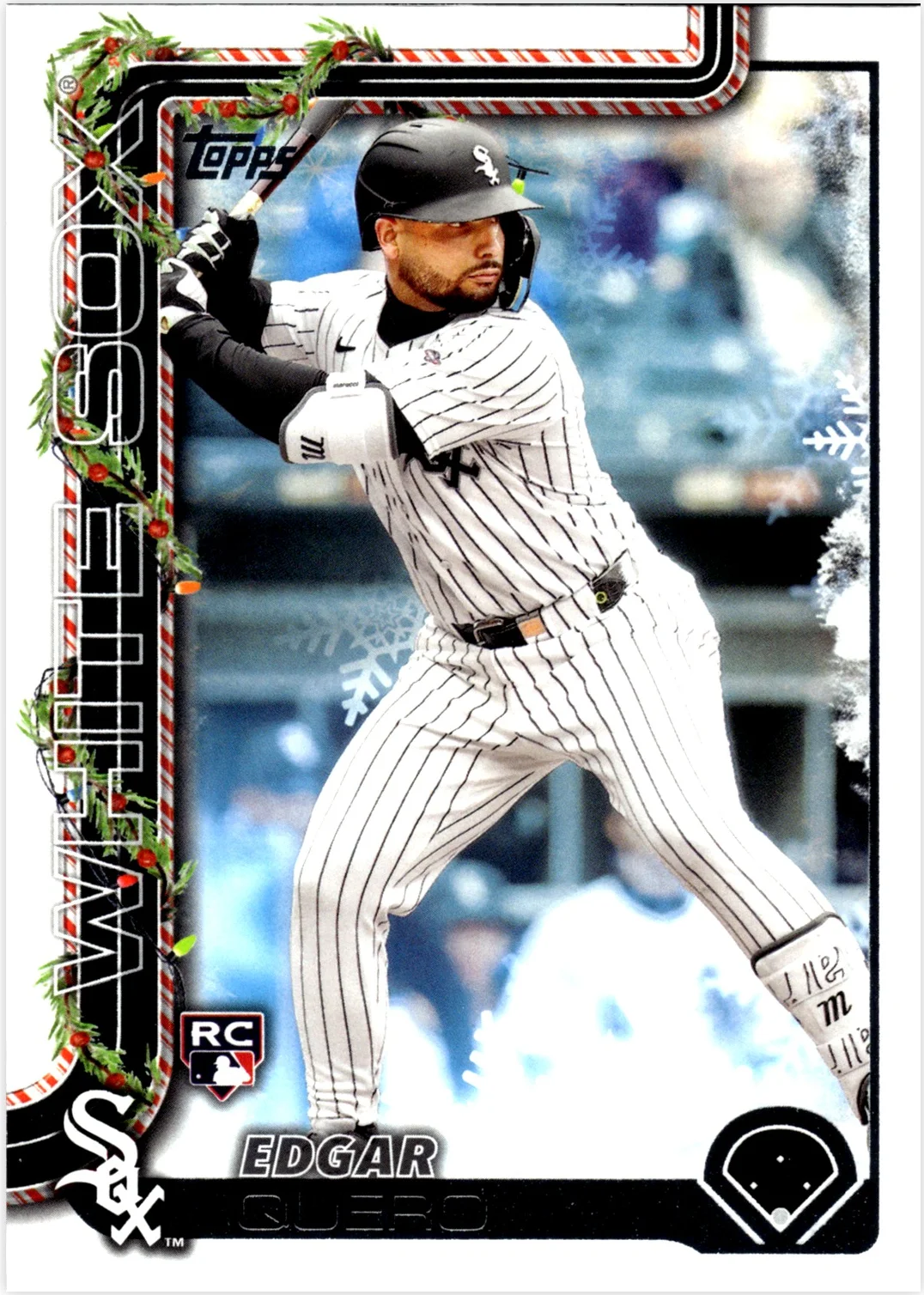 Edgar Quero 2025 Topps Holiday #H37 baseball rookie card - Front