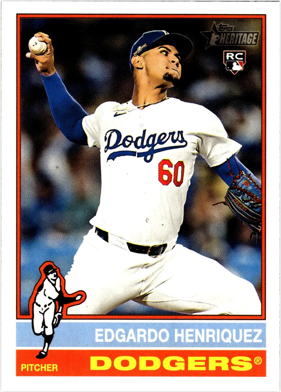 Edgardo Henriquez 2025 Topps Heritage #180 baseball rookie card - Front