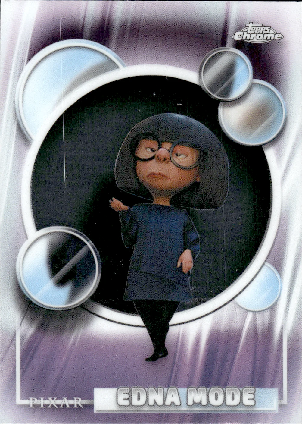 Edna Mode #128 2026 Topps Chrome Disney trading card - Front