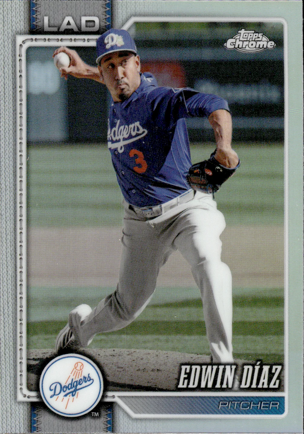 Edwin Diaz #71 Refractor 2026 Topps Chrome Baseball baseball card - Front