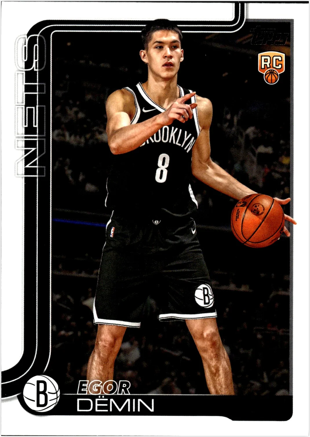Egor Dëmin Rookie Card 2025-26 Topps #208 basketball rookie card - Front