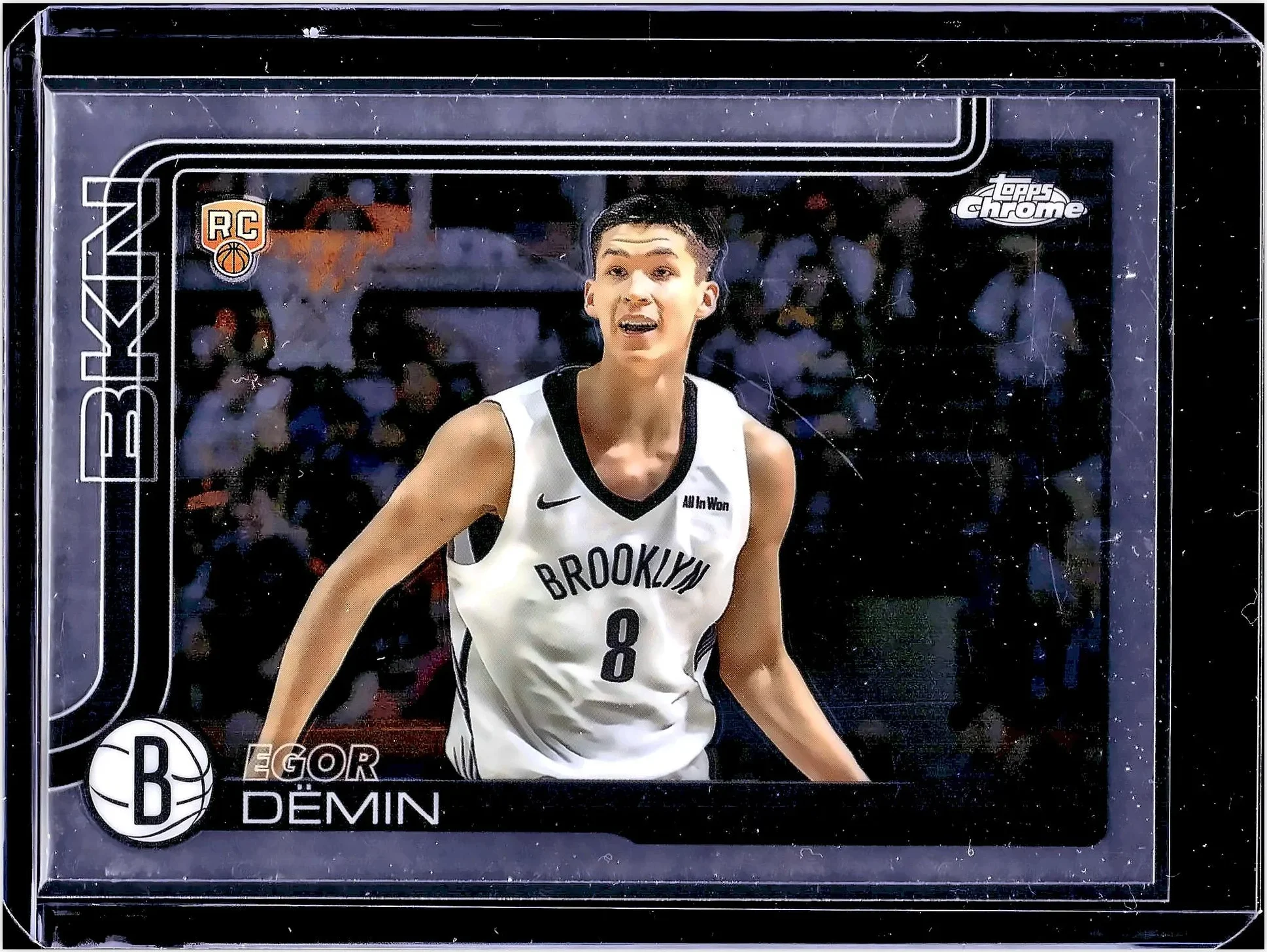 Egor Dëmin 2025-26 Topps Chrome #258 basketball rookie card - Front