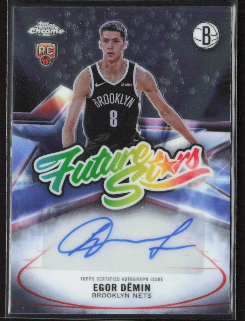 Egor Dëmin 2025 Topps Chrome Basketball card