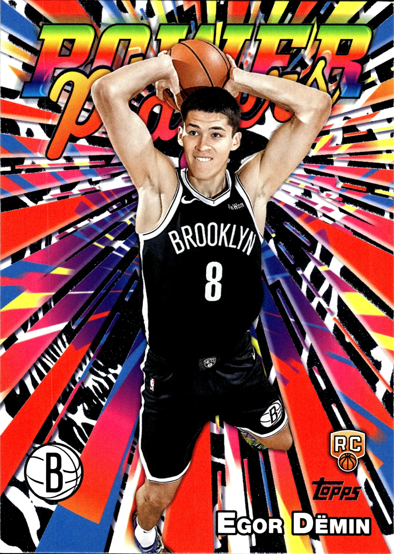 Egor Dëmin 2025-26 Topps #PP-18 Power Players basketball card - Front