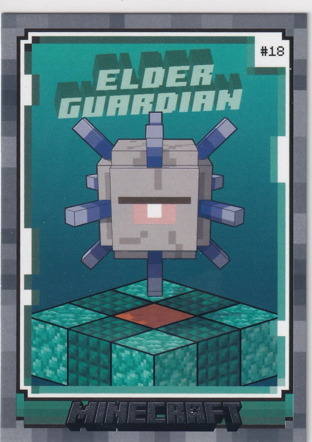 Elder Guardian 2024 Panini Minecraft #18 trading card - Front