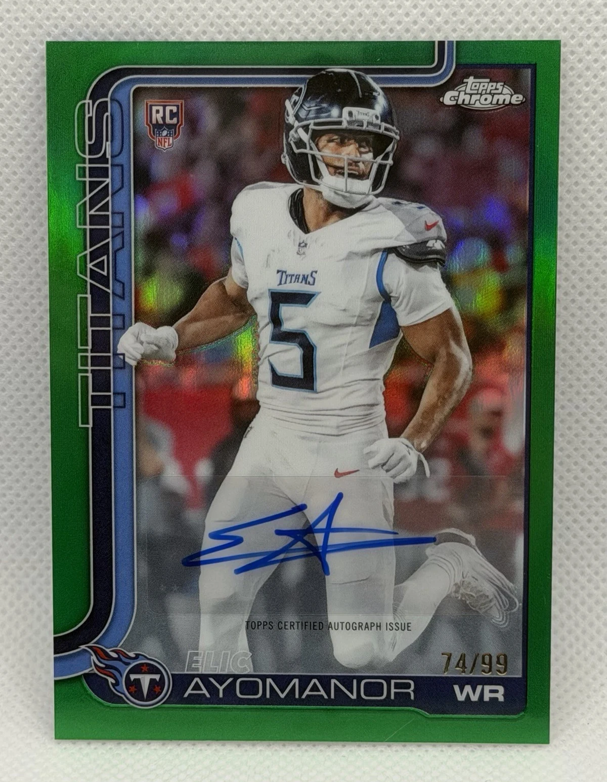 Elic Ayomanor 2025 Topps Chrome Football card