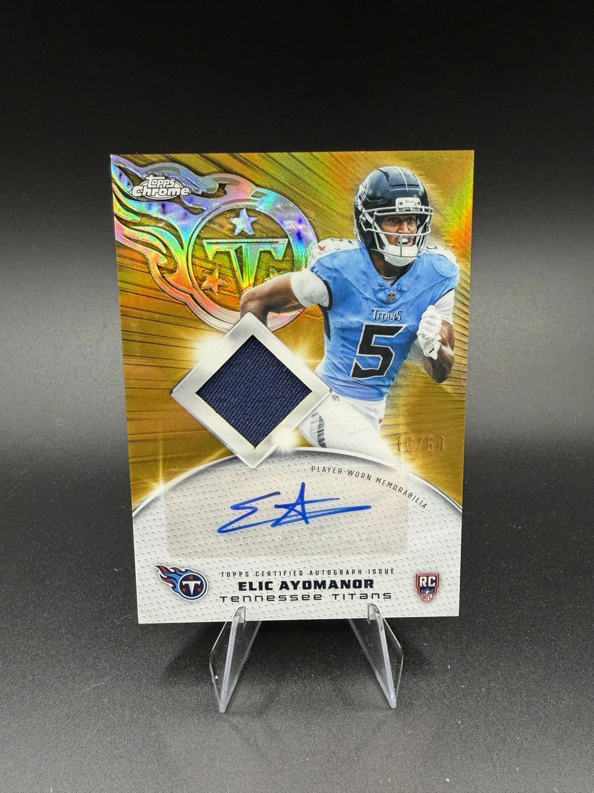 Elic Ayomanor 2025 Topps Chrome Football card