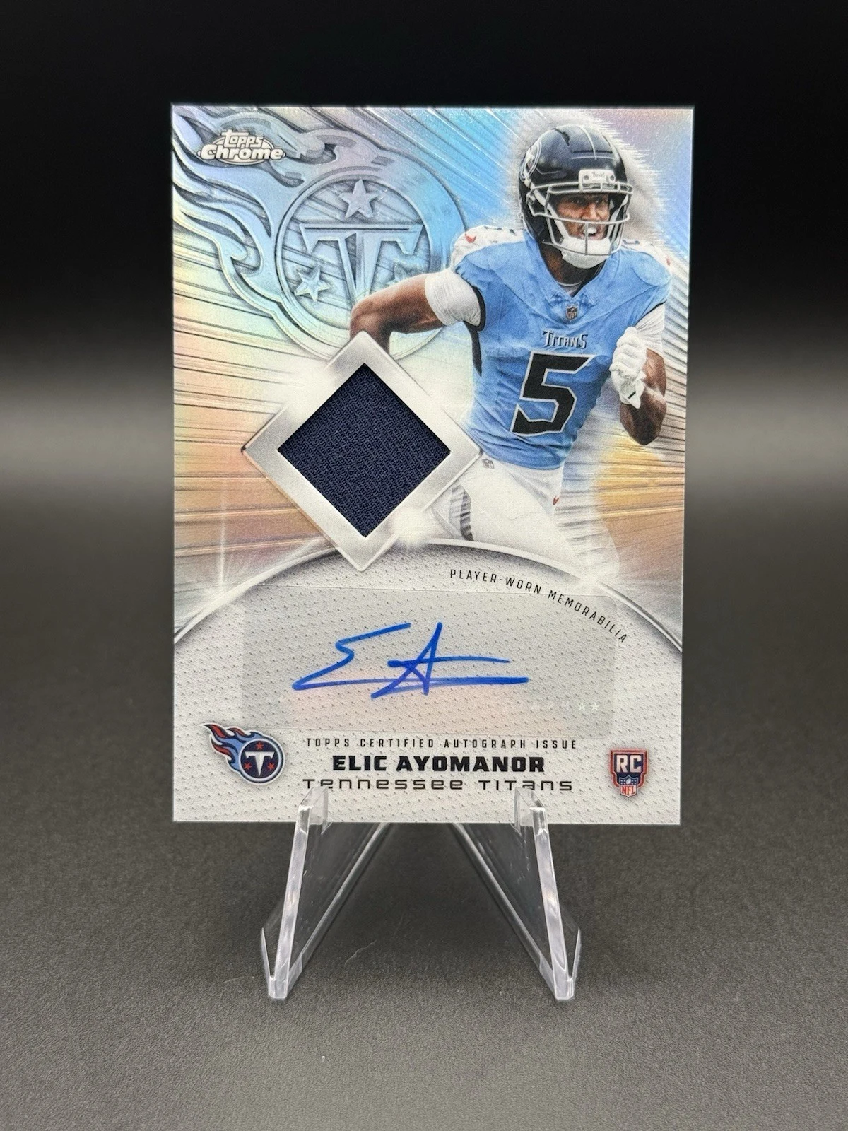 Elic Ayomanor 2025 Topps Chrome Football card