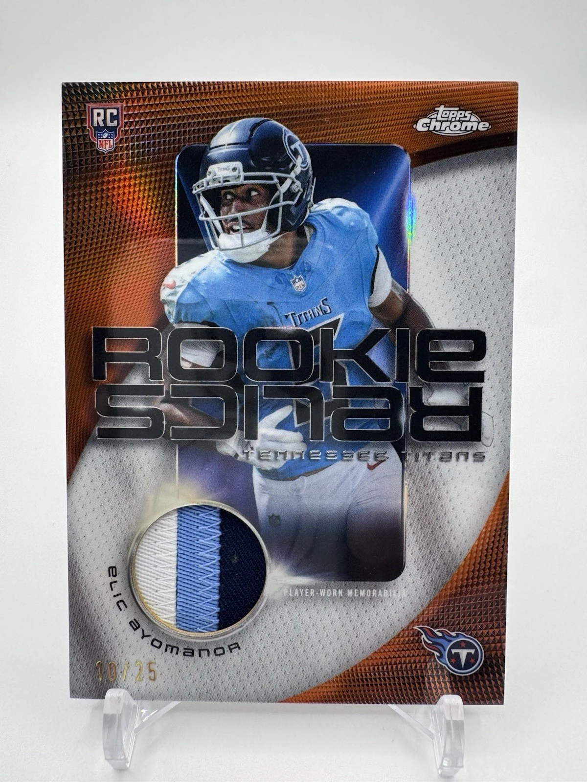 Elic Ayomanor 2025 Topps Chrome Football card