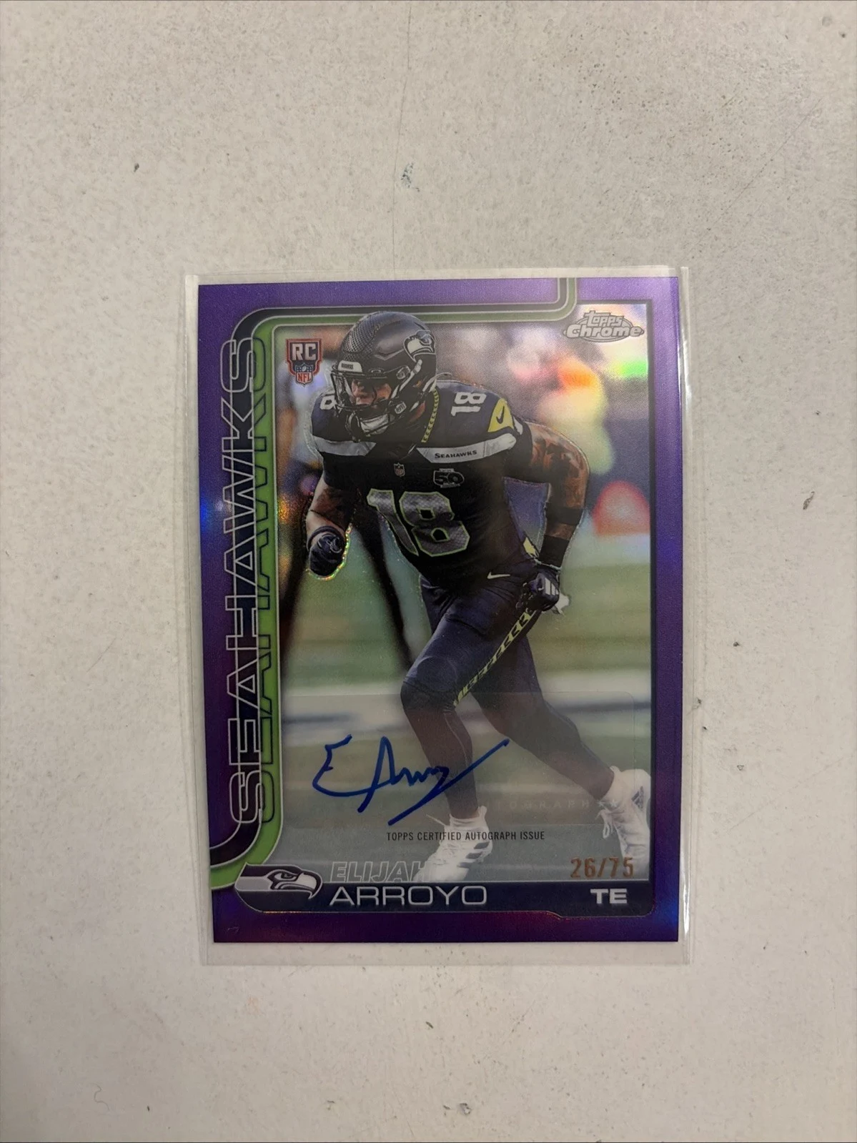 Elijah Arroyo 2025 Topps Chrome Football card