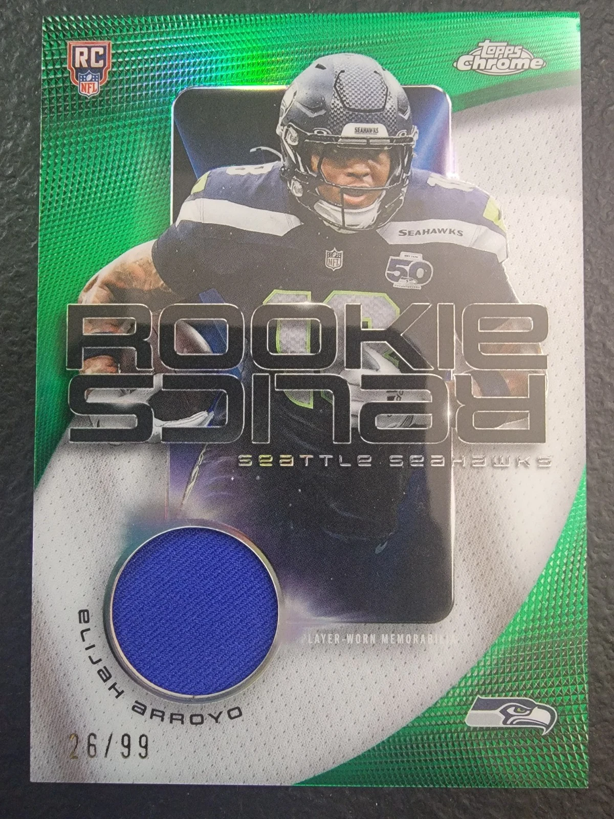 Elijah Arroyo 2025 Topps Chrome Football card