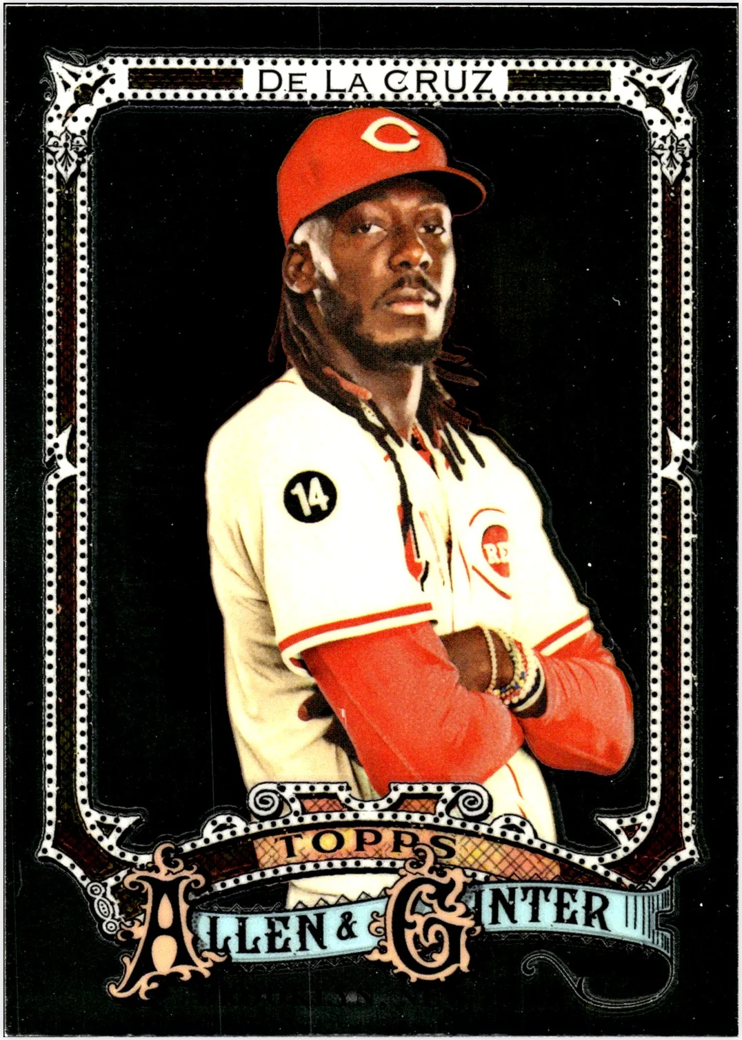 Elly De La Cruz 2025 Topps Allen & Ginter #133 Chrome baseball card - Front