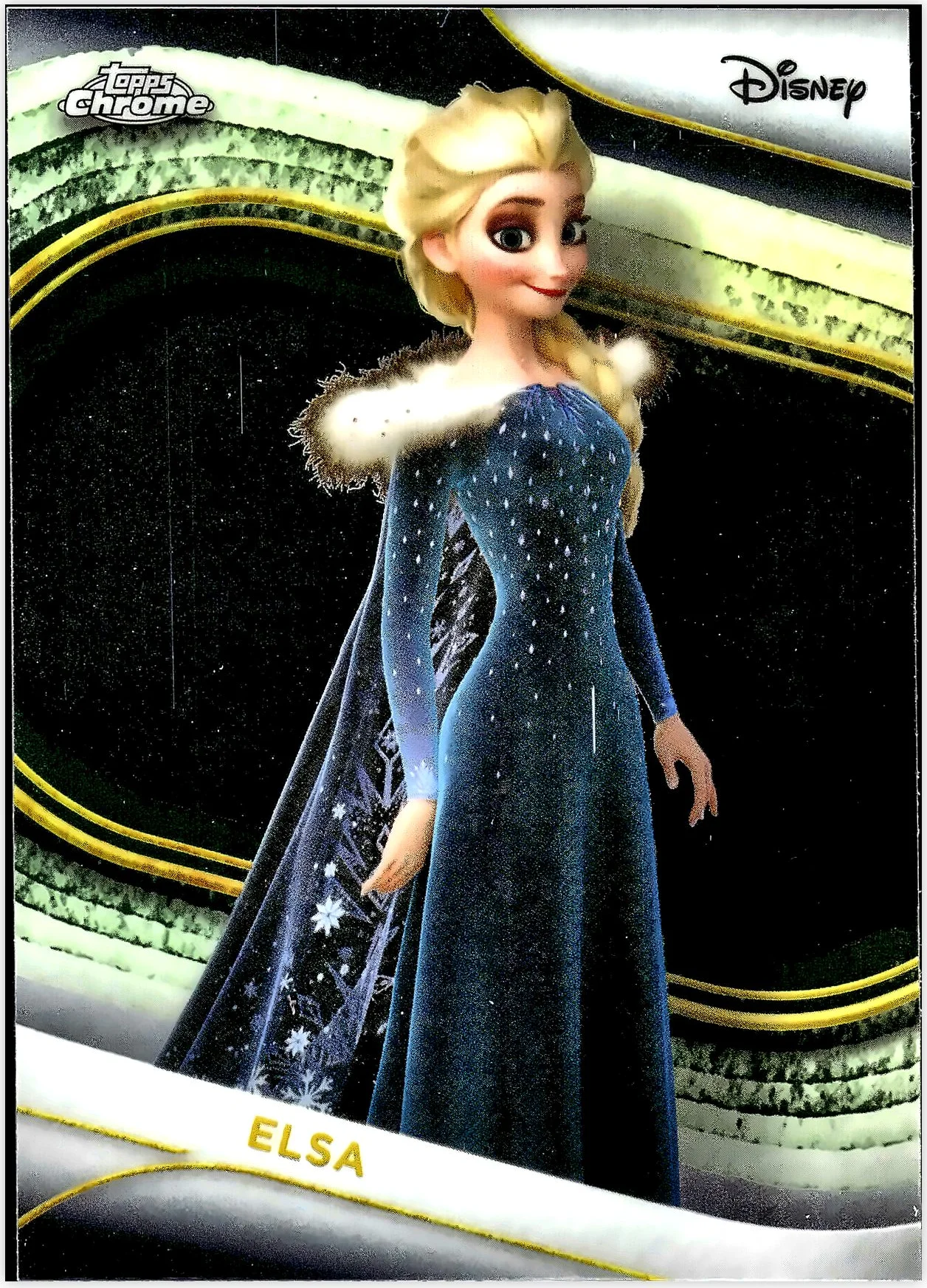 Elsa 2025 Topps Chrome Disney #111 trading card - Front