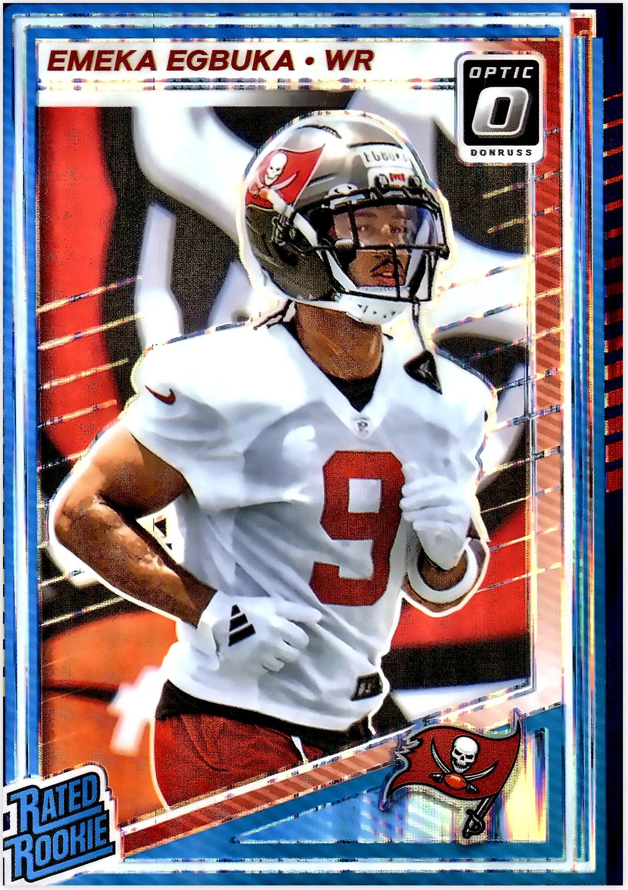 Emeka Egbuka 2025 Donruss Optic #265 Purple Shock football rookie card - Front