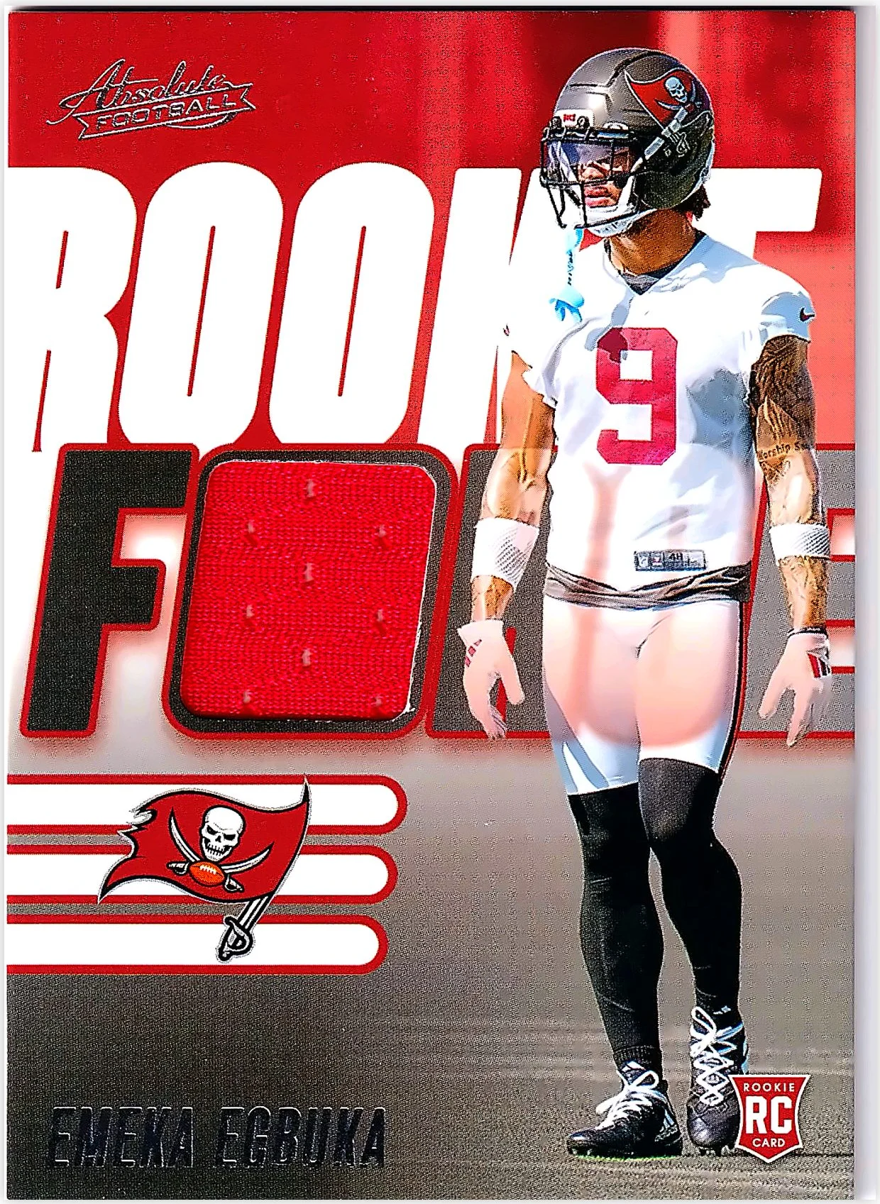 Emeka Egbuka 2025 Panini Absolute #RF-EEA Rookie Force football card - Front