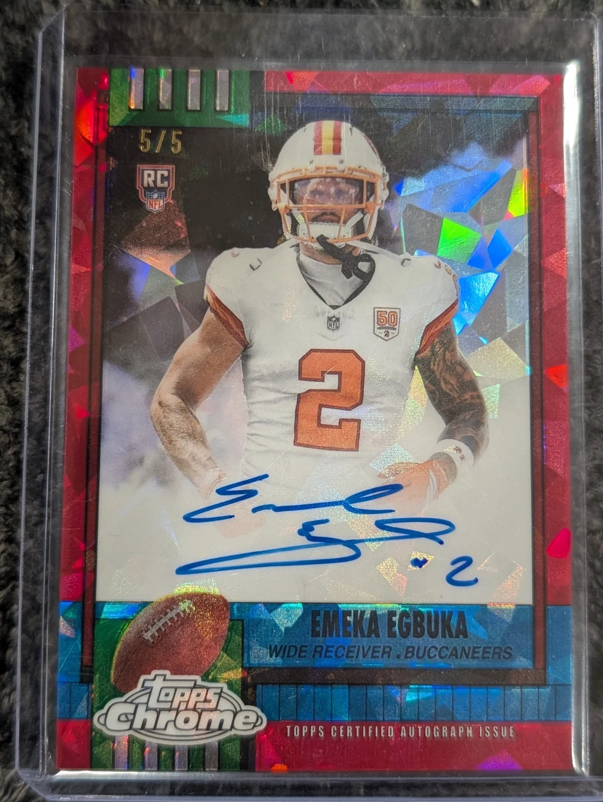 Emeka Egbuka 2025 Topps Chrome Football card