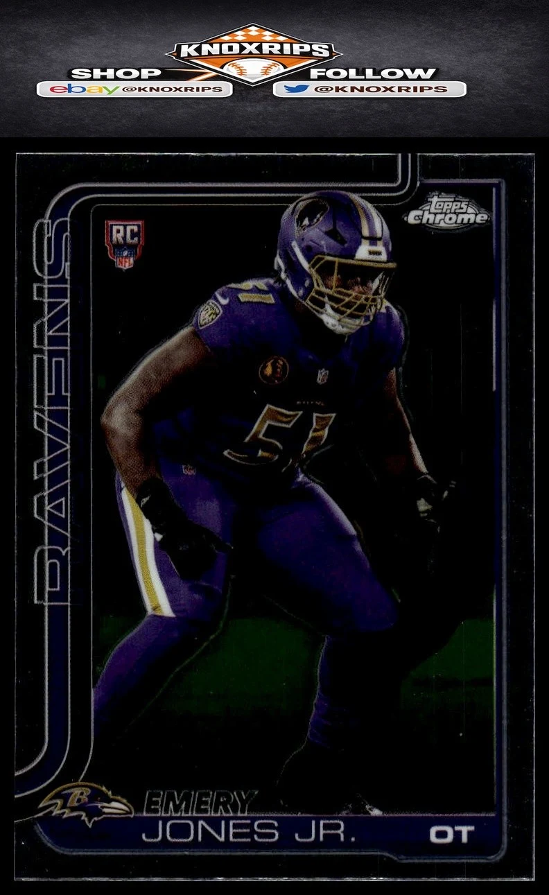 Emery Jones Jr. 2025 Topps Chrome Football card