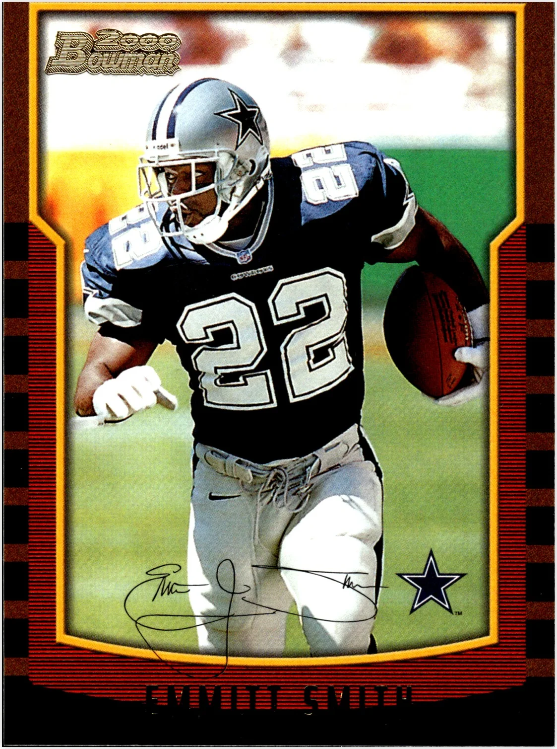 Emmitt Smith 2000 Bowman #123 football card - Front
