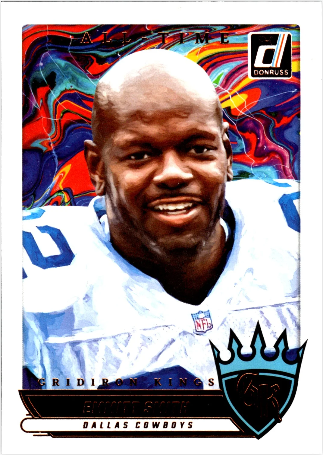 Emmitt Smith 2025 Donruss #ATGK-ESH All-Time Gridiron Kings football card - Front