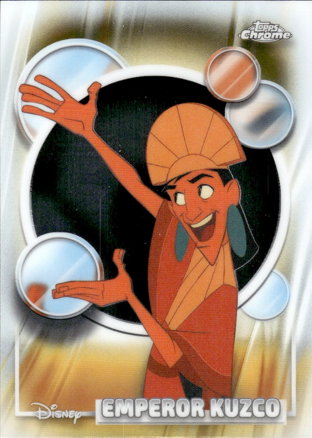 Emperor Kuzco #17 2026 Topps Chrome Disney trading card - Front
